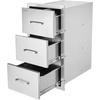 image:imageVEVOR Outdoor Kitchen Trash Drawer 197W x 29H x 157D Inch Outdoor Kitchen Drawers Cabinets Stainless Steel BBQ Island Drawers Trash Pull Out Drawer BBQ Trash Bin Outdoor Grill DrawersSUS