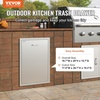 image:imageVEVOR Outdoor Kitchen Trash Drawer 197W x 29H x 157D Inch Outdoor Kitchen Drawers Cabinets Stainless Steel BBQ Island Drawers Trash Pull Out Drawer BBQ Trash Bin Outdoor Grill DrawersSUS