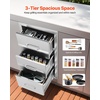 image:imageVEVOR Outdoor Kitchen Trash Drawer 197W x 29H x 157D Inch Outdoor Kitchen Drawers Cabinets Stainless Steel BBQ Island Drawers Trash Pull Out Drawer BBQ Trash Bin Outdoor Grill DrawersSUS