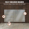 image:imageVEVOR Outdoor Kitchen Trash Drawer 197W x 29H x 157D Inch Outdoor Kitchen Drawers Cabinets Stainless Steel BBQ Island Drawers Trash Pull Out Drawer BBQ Trash Bin Outdoor Grill DrawersSUS
