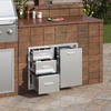 image:imageVEVOR Outdoor Kitchen Trash Drawer 197W x 29H x 157D Inch Outdoor Kitchen Drawers Cabinets Stainless Steel BBQ Island Drawers Trash Pull Out Drawer BBQ Trash Bin Outdoor Grill DrawersSUS