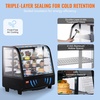 image:imageVEVOR Refrigerated Display Case 42 CuFt115L Countertop Pastry Display Case 2Tier Commercial Display Refrigerator with LED Lighting TURBO Cooling FrostFree AirCooling for Bakery35 CuFt