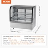 image:imageVEVOR Refrigerated Display Case 42 CuFt115L Countertop Pastry Display Case 2Tier Commercial Display Refrigerator with LED Lighting TURBO Cooling FrostFree AirCooling for Bakery18 CuFt