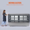 image:imageVEVOR Refrigerated Display Case 42 CuFt115L Countertop Pastry Display Case 2Tier Commercial Display Refrigerator with LED Lighting TURBO Cooling FrostFree AirCooling for Bakery32 CuFt