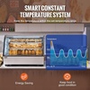 image:imageVEVOR Refrigerated Display Case 42 CuFt115L Countertop Pastry Display Case 2Tier Commercial Display Refrigerator with LED Lighting TURBO Cooling FrostFree AirCooling for Bakery5 CuFt