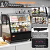 image:imageVEVOR Refrigerated Display Case 42 CuFt115L Countertop Pastry Display Case 2Tier Commercial Display Refrigerator with LED Lighting TURBO Cooling FrostFree AirCooling for Bakery35 CuFt