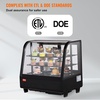 image:imageVEVOR Refrigerated Display Case 42 CuFt115L Countertop Pastry Display Case 2Tier Commercial Display Refrigerator with LED Lighting TURBO Cooling FrostFree AirCooling for Bakery35 CuFt
