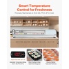 image:imageVEVOR Sushi Display Case Refrigerator 29 Cuft Commercial Sushi Case 5Pan Countertop Showcase with Curved Glass LED Lighting and Digital Temperature Control for SushiBar Restaurant Store6653in 7 Pan