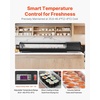 image:imageVEVOR Sushi Display Case Refrigerator 29 Cuft Commercial Sushi Case 5Pan Countertop Showcase with Curved Glass LED Lighting and Digital Temperature Control for SushiBar Restaurant Store7028in 5 Pan