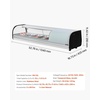 image:imageVEVOR Sushi Display Case Refrigerator 29 Cuft Commercial Sushi Case 5Pan Countertop Showcase with Curved Glass LED Lighting and Digital Temperature Control for SushiBar Restaurant Store5276in 5 Pan