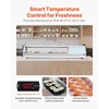 image:imageVEVOR Sushi Display Case Refrigerator 29 Cuft Commercial Sushi Case 5Pan Countertop Showcase with Curved Glass LED Lighting and Digital Temperature Control for SushiBar Restaurant Store5945in 6 Pan