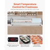 image:imageVEVOR Sushi Display Case Refrigerator 29 Cuft Commercial Sushi Case 5Pan Countertop Showcase with Curved Glass LED Lighting and Digital Temperature Control for SushiBar Restaurant Store5276in 5 Pan