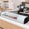 image:imageVEVOR Sushi Display Case Refrigerator 29 Cuft Commercial Sushi Case 5Pan Countertop Showcase with Curved Glass LED Lighting and Digital Temperature Control for SushiBar Restaurant Store6653in 7 Pan