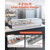 image:imageVEVOR Sushi Display Case Refrigerator 29 Cuft Commercial Sushi Case 5Pan Countertop Showcase with Curved Glass LED Lighting and Digital Temperature Control for SushiBar Restaurant Store5945in 6 Pan