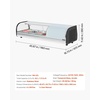 image:imageVEVOR Sushi Display Case Refrigerator 29 Cuft Commercial Sushi Case 5Pan Countertop Showcase with Curved Glass LED Lighting and Digital Temperature Control for SushiBar Restaurant Store4567in 4 Pan
