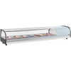 image:imageVEVOR Sushi Display Case Refrigerator 29 Cuft Commercial Sushi Case 5Pan Countertop Showcase with Curved Glass LED Lighting and Digital Temperature Control for SushiBar Restaurant Store6653in 7 Pan