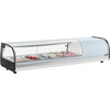 image:imageVEVOR Sushi Display Case Refrigerator 29 Cuft Commercial Sushi Case 5Pan Countertop Showcase with Curved Glass LED Lighting and Digital Temperature Control for SushiBar Restaurant Store5276in 5 Pan