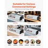 image:imageVEVOR Sushi Display Case Refrigerator 29 Cuft Commercial Sushi Case 5Pan Countertop Showcase with Curved Glass LED Lighting and Digital Temperature Control for SushiBar Restaurant Store4567in 4 Pan
