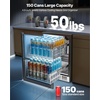 image:imageVEVOR Under Counter Drawer Refrigerator 24 In Stainless Steel Fridge with Temperature Control Dual Drawer Refrigerator with Powerful Compressor amp LED Display for Home Office and Commercial Use