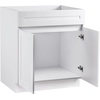 image:imageVEVOR White Shaker Base Cabinet with Drawer 18Inch Unassembled Drawer Base Cabinet 18 W x 24 D x 345 H Ready to Assemble Cabinet with SoftClose Door and Adjustable Shelf for Home Office30W Sink Base Cabinet