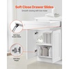 image:imageVEVOR White Shaker Base Cabinet with Drawer 18Inch Unassembled Drawer Base Cabinet 18 W x 24 D x 345 H Ready to Assemble Cabinet with SoftClose Door and Adjustable Shelf for Home Office24W Base Cabinet