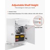 image:imageVEVOR White Shaker Base Cabinet with Drawer 18Inch Unassembled Drawer Base Cabinet 18 W x 24 D x 345 H Ready to Assemble Cabinet with SoftClose Door and Adjustable Shelf for Home Office18W Base Cabinet