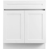 image:imageVEVOR White Shaker Base Cabinet with Drawer 18Inch Unassembled Drawer Base Cabinet 18 W x 24 D x 345 H Ready to Assemble Cabinet with SoftClose Door and Adjustable Shelf for Home Office36W Base Cabinet