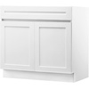 image:imageVEVOR White Shaker Base Cabinet with Drawer 18Inch Unassembled Drawer Base Cabinet 18 W x 24 D x 345 H Ready to Assemble Cabinet with SoftClose Door and Adjustable Shelf for Home Office30W Base Cabinet