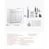 image:imageVEVOR White Shaker Base Cabinet with Drawer 18Inch Unassembled Drawer Base Cabinet 18 W x 24 D x 345 H Ready to Assemble Cabinet with SoftClose Door and Adjustable Shelf for Home Office30W Sink Base Cabinet