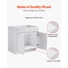 image:imageVEVOR White Shaker Base Cabinet with Drawer 18Inch Unassembled Drawer Base Cabinet 18 W x 24 D x 345 H Ready to Assemble Cabinet with SoftClose Door and Adjustable Shelf for Home Office36W Sink Base Cabinet