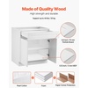 image:imageVEVOR White Shaker Base Cabinet with Drawer 18Inch Unassembled Drawer Base Cabinet 18 W x 24 D x 345 H Ready to Assemble Cabinet with SoftClose Door and Adjustable Shelf for Home Office36W Base Cabinet