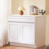 image:imageVEVOR White Shaker Base Cabinet with Drawer 18Inch Unassembled Drawer Base Cabinet 18 W x 24 D x 345 H Ready to Assemble Cabinet with SoftClose Door and Adjustable Shelf for Home Office30W Base Cabinet