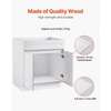 image:imageVEVOR White Shaker Base Cabinet with Drawer 18Inch Unassembled Drawer Base Cabinet 18 W x 24 D x 345 H Ready to Assemble Cabinet with SoftClose Door and Adjustable Shelf for Home Office30W Sink Base Cabinet