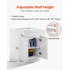 image:imageVEVOR White Shaker Base Cabinet with Drawer 18Inch Unassembled Drawer Base Cabinet 18 W x 24 D x 345 H Ready to Assemble Cabinet with SoftClose Door and Adjustable Shelf for Home Office24W Base Cabinet
