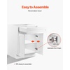 image:imageVEVOR White Shaker Base Cabinet with Drawer 18Inch Unassembled Drawer Base Cabinet 18 W x 24 D x 345 H Ready to Assemble Cabinet with SoftClose Door and Adjustable Shelf for Home Office24W Base Cabinet