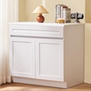 image:imageVEVOR White Shaker Base Cabinet with Drawer 18Inch Unassembled Drawer Base Cabinet 18 W x 24 D x 345 H Ready to Assemble Cabinet with SoftClose Door and Adjustable Shelf for Home Office36W Sink Base Cabinet