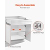 image:imageVEVOR White Shaker Base Cabinet with Drawer 18Inch Unassembled Drawer Base Cabinet 18 W x 24 D x 345 H Ready to Assemble Cabinet with SoftClose Door and Adjustable Shelf for Home Office36W Base Cabinet