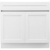 image:imageVEVOR White Shaker Base Cabinet with Drawer 18Inch Unassembled Drawer Base Cabinet 18 W x 24 D x 345 H Ready to Assemble Cabinet with SoftClose Door and Adjustable Shelf for Home Office30W Base Cabinet