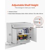 image:imageVEVOR White Shaker Base Cabinet with Drawer 18Inch Unassembled Drawer Base Cabinet 18 W x 24 D x 345 H Ready to Assemble Cabinet with SoftClose Door and Adjustable Shelf for Home Office30W Base Cabinet