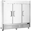 image:imageVEVOR Commercial Freezer 6042 Cuft Reach In 825 W Upright Freezer 3 Doors AutoDefrost Stainless Steel Reachin Freezer with 12 Adjustable Shelves 13 to 5 Temp Control LED Lighting 4 WheelsFreezer