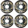 image:imageVEVOR Electric Trailer Brake Assembly 10 x 214 1 Pair SelfAdjusting Electric Brakes Kit for 3500 lbs Axle 4Hole Mounting Backing Plates for Brake System Part Replacement 1 Right  1 Left2 Pair Brakes