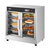 image:imageVEVOR Hot Box Food Warmer 4Tier Concession Warmer with Water Tray 4 Pans Glass Doubledoor and Adjustable Shelves Stainless Steel Food Warmer Cabinet Ideal for Storing Pizza Chicken Restaurant