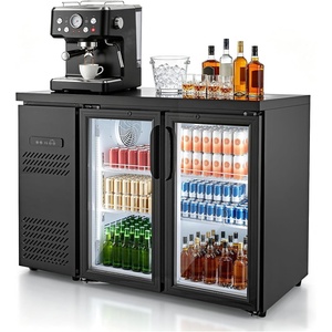 image:imageVEVOR 24Inch IndoorOutdoor Beverage Refrigerator 150 QT Freestanding or Undercounter Beverage Fridge 180 Cans Builtin Beer Fridge with Stainless Steel Body for Residential Home Bar Commercial Use47 x 25 x 37 in