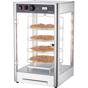 image:imageVEVOR 2Tier Commercial Food Warmer Display 850W Food Display Warmer wTempered Glass and Steam Heating 86185 Temperature Control 111L Large Capacity for Hamburger Pizza Bread Fried Chicken4Tier14