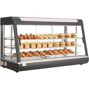 image:imageVEVOR 2Tier Commercial Food Warmer Display 850W Food Display Warmer wTempered Glass and Steam Heating 86185 Temperature Control 111L Large Capacity for Hamburger Pizza Bread Fried Chicken4724 x 1890 x 2520 in  1200 x 480 x 640 mm