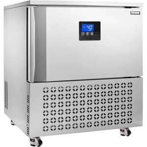 image:imageVEVOR 80 L Blast Chiller 3 Trays Commercial Flash Freezers lt3168Fgt 4 Modes Chest Shock Frozen 304 Stainless Steel Flash Freezer 360 Defrost Blast Chiller with Casters for Seafood Ice Cream114L