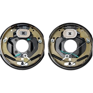 image:imageVEVOR Electric Trailer Brake Assembly 10 x 214 1 Pair SelfAdjusting Electric Brakes Kit for 3500 lbs Axle 4Hole Mounting Backing Plates for Brake System Part Replacement 1 Right  1 Left1 Pair Brakes