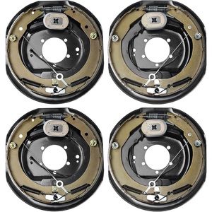 image:imageVEVOR Electric Trailer Brake Assembly 12 x 2 1 Pair SelfAdjusting Electric Brakes Kit for 7000 lbs Axle 5Hole Mounting Backing Plates for Braking System Part Replacement 1 Right  1 Left2 Pairs Brakes