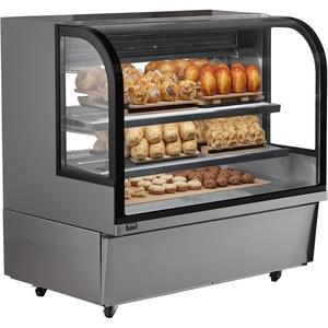 image:imageVEVOR Refrigerated Display Case 42 CuFt115L Countertop Pastry Display Case 2Tier Commercial Display Refrigerator with LED Lighting TURBO Cooling FrostFree AirCooling for Bakery18 CuFt