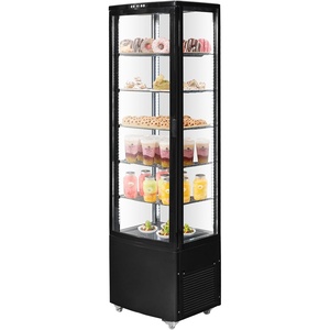 image:imageVEVOR Refrigerated Display Case 42 CuFt115L Countertop Pastry Display Case 2Tier Commercial Display Refrigerator with LED Lighting TURBO Cooling FrostFree AirCooling for Bakery98 CuFt